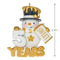 Hallmark 50 Sweet Years Special Edition Ornament -Hallmark Toys Shop 50 Sweet Years Snowman Keepsake Ornament 1799QGO2509 03