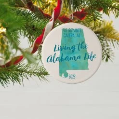 Hallmark Alabama Personalized State Ornament -Hallmark Toys Shop Alabama Personalized State Ornament 1999QHE1711B50 02