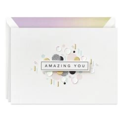 Hallmark Amazing You Boxed Blank Note Cards Multipack, Pack Of 8
