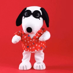Hallmark Peanuts® Sunshine Vibe Snoopy Musical Plush With Motion, 13.5" -Hallmark Toys Shop Animated Snoopy Stuffed Animal in Polka Dot Shirt 1PAJ3530 02