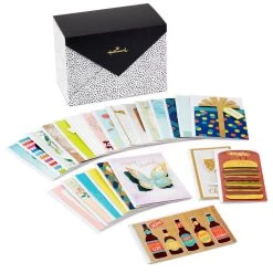 Hallmark Assorted All-Occasion Handmade Greeting Cards In Black Scattered Dot Organizer -Hallmark Toys Shop Assorted AllOccasion Greeting Cards in Organizer 5EBN1121 07