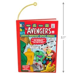 Hallmark Marvel Comics The Avengers 60th Anniversary Ornament -Hallmark Toys Shop Avengers Comic Book Keepsake Ornament 2099QXI7469 03