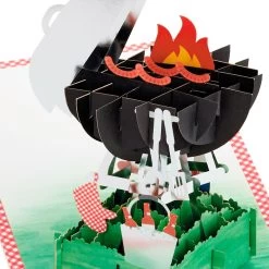 Hallmark BBQ Grill 3D Pop-Up Father's Day Card For Dad -Hallmark Toys Shop BBQ Grill 3D PopUp Fathers Day Card for Dad 1299IMM5013 02