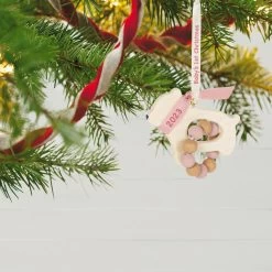 Hallmark Baby Girl's First Christmas Bear 2023 Ornament -Hallmark Toys Shop Baby Girls 1st Christmas Bear Keepsake Ornament 1799QGO2737 02 1