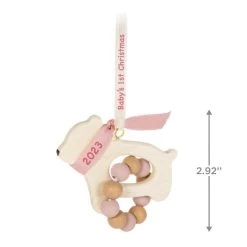 Hallmark Baby Girl's First Christmas Bear 2023 Ornament -Hallmark Toys Shop Baby Girls 1st Christmas Bear Keepsake Ornament 1799QGO2737 03 1