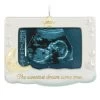 Hallmark Sweetest Dream Come True 2023 Porcelain Photo Frame Ornament -Hallmark Toys Shop Baby Sonogram Picture Frame Keepsake Ornament 1999QHX3117 01