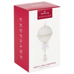 Hallmark Baby's First Christmas Rattle 2023 Porcelain Ornament -Hallmark Toys Shop Babys 1st Christmas Rattle Keepsake Ornament 2499QHX3107 04
