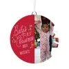 Hallmark Baby's First Christmas Personalized Text And Vertical Photo Ceramic Ornament -Hallmark Toys Shop Babys First Personalized Round Christmas Ornament 1999QHE1711B23 01