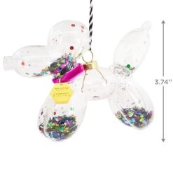 Signature Balloon Dog Premium Glass Hallmark Ornament -Hallmark Toys Shop Balloon Animal Dog Premium Glass Christmas Ornament 1HDL2168 03