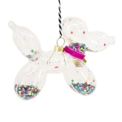 Signature Balloon Dog Premium Glass Hallmark Ornament -Hallmark Toys Shop Balloon Animal Dog Premium Glass Christmas Ornament 1HDL2168 06