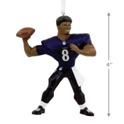 NFL Baltimore Ravens Lamar Jackson Hallmark Ornament -Hallmark Toys Shop Baltimore Ravens Lamar Jackson Christmas Ornament 1OSL2097 03