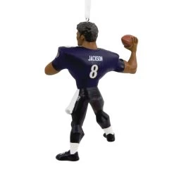 NFL Baltimore Ravens Lamar Jackson Hallmark Ornament -Hallmark Toys Shop Baltimore Ravens Lamar Jackson Christmas Ornament 1OSL2097 05