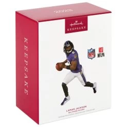 Hallmark NFL Baltimore Ravens Lamar Jackson Ornament -Hallmark Toys Shop Baltimore Ravens Lamar Jackson Keepsake Ornament 2299QXI7167 04