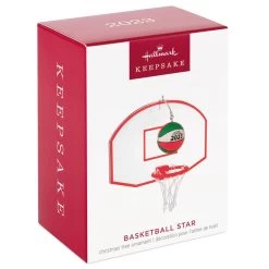 Hallmark Basketball Star 2023 Ornament 11 Hallmark Basketball Star 2023 Ornament -Hallmark Toys Shop Basketball Goal and Ball Keepsake Ornament 1399QGO2699 04