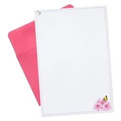 Hallmark Marjolein Bastin Pink Flowers Stationery Set, 40 Sheets -Hallmark Toys Shop Bastin Pink Flowers Blank Sheets Stationery Set 1STN1142 04