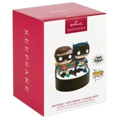 Hallmark Batman™ The Classic TV Series Batman™ And Robin™ Funko POP!® Ornament With Light And Sound 11 Hallmark Batman™ The Classic TV Series Batman™ And Robin™ Funko POP!® Ornament With Light And Sound -Hallmark Toys Shop Batman and Robin Funko Keepsake Ornament 3299QXI6299 04