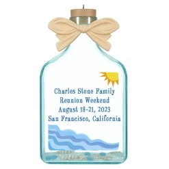 Hallmark A Day At The Beach Sun & Waves Personalized Text Ornament