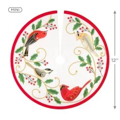 Hallmark Mini The Beauty Of Birds Christmas Tree Topper And Tree Skirt, Set Of 2 -Hallmark Toys Shop Beauty of Birds Mini Keepsake Tree Skirt and Topper 2599QSB6239 04