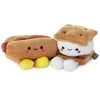 Hallmark Better Together Hot Dog And S'More Magnetic Plush, 4" -Hallmark Toys Shop Better Together Hot Dog and SMore Magnetic Plush 1KID1648 01