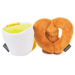 Hallmark Better Together Pretzel And Cheese Dip Magnetic Plush, 5" -Hallmark Toys Shop Better Together Pretzel and Cheese Dip Magnetic Plush 1KID2093 03