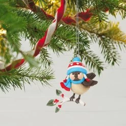 Hallmark Cozy Critters Special Edition Ornament 9 Hallmark Cozy Critters Special Edition Ornament -Hallmark Toys Shop Bird on Snowy Tree Branch Keepsake Ornament 1699QGO2797 02