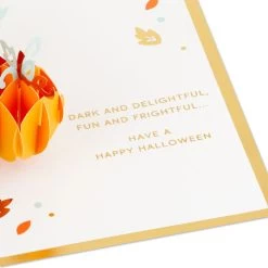 Hallmark Fun And Frightful 3D Pop-Up Halloween Card -Hallmark Toys Shop Black Cat on Pumpkins 3D PopUp Halloween Card 1299IEH1003 03