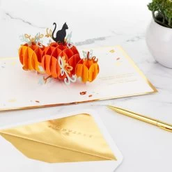 Hallmark Fun And Frightful 3D Pop-Up Halloween Card -Hallmark Toys Shop Black Cat on Pumpkins 3D PopUp Halloween Card 1299IEH1003 08