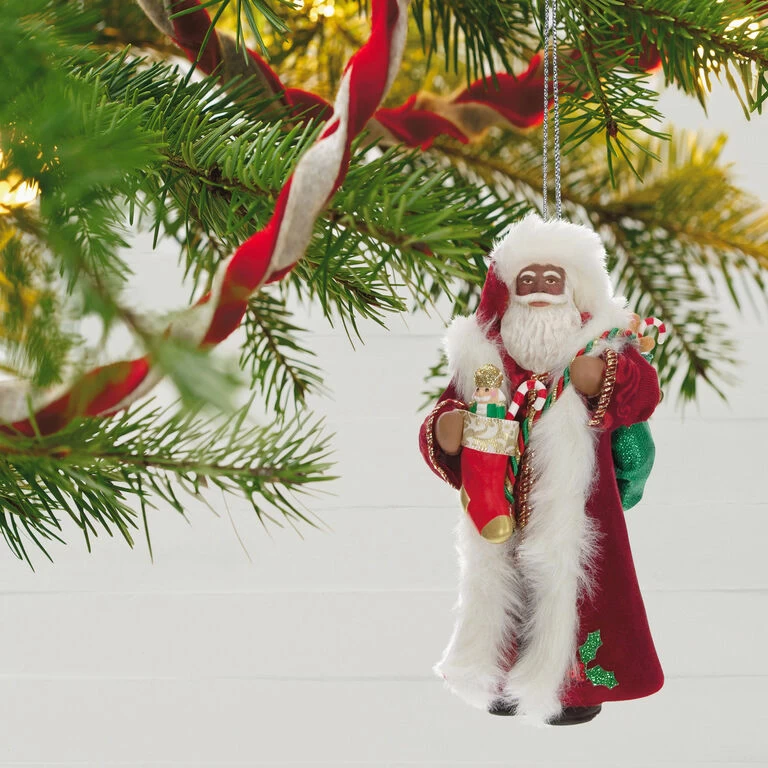 Hallmark Black Father Christmas Ornament 4 Hallmark Black Father Christmas Ornament - Image 2