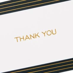 Hallmark Black And Gold Bulk Blank Thank-You Notes, Pack Of 50 -Hallmark Toys Shop Black and Gold Bulk Blank ThankYou Notes Assortment 1399WTU3882 06