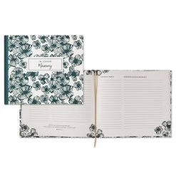Hallmark In Loving Memory Floral Funeral Guest Book -Hallmark Toys Shop Black and White Floral Guest Book for Funeral 1BMK1609 02