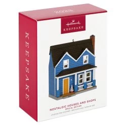 Hallmark Nostalgic Houses And Shops Special Edition 2023 Ornament -Hallmark Toys Shop Blue Clapboard House Keepsake Ornament 2599QXE3309 04
