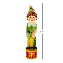 Hallmark Buddy The Elf™ Glass Ornament -Hallmark Toys Shop Buddy the Elf With Syrup Keepsake Ornament 1QEP3029 03