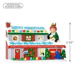 Hallmark Elf Crazy Christmas Cheer Musical Ornament With Light 10 Hallmark Elf Crazy Christmas Cheer Musical Ornament With Light -Hallmark Toys Shop Buddy the Elf on Christmas House Keepsake Ornament 3999QXI7069 03