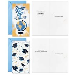 Hallmark Festive Grad Wishes Graduation Cards Assortment, Pack Of 36 -Hallmark Toys Shop Casual Painted Money Holder Graduation Cards Assortment 5GEY2015 03