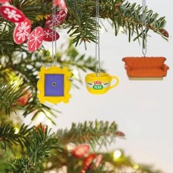 Hallmark Mini Friends Coffee Cup, Frame And Couch Ornaments, Set Of 3 -Hallmark Toys Shop Central Perk Mug Couch Frame Keepsake Ornaments 2199QXM9257 02