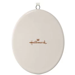 Hallmark Ceramic Personalized Ornament—Vertical Oval -Hallmark Toys Shop Ceramic Personalized OrnamentVertical Oval 1999QHE1739B2 06