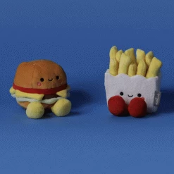 Hallmark Better Together Burger And Fries Magnetic Plush, 5" -Hallmark Toys Shop Cheeseburger and French Fries Magnetic Plush 1KID1643 02
