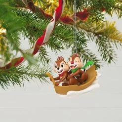Hallmark Disney Chip And Dale Snow Much Fun! Ornament -Hallmark Toys Shop Chip and Dale Chipmunks Sledding Keepsake Ornament 2099QXD6567 02