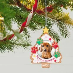 Hallmark My Fur-st Christmas 2023 Photo Frame Ornament -Hallmark Toys Shop Christmas Cookie Pet Picture Frame Keepsake Ornament 1599QGO2607 02