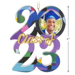 Hallmark Congrats, Grad! 2023 Ceramic Photo Frame Ornament -Hallmark Toys Shop Class of 2023 Picture Frame Keepsake Ornament 1999QHX3089 03