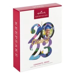 Hallmark Congrats, Grad! 2023 Ceramic Photo Frame Ornament -Hallmark Toys Shop Class of 2023 Picture Frame Keepsake Ornament 1999QHX3089 04