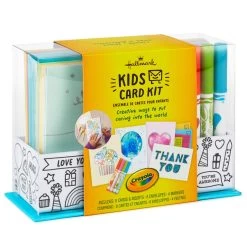 Hallmark Crayola® Kids Card Kit With Markers In Caddy, Pack Of 8 18 Hallmark Crayola® Kids Card Kit With Markers In Caddy, Pack Of 8 -Hallmark Toys Shop Crayola Kids Card Making Kit Caddy With Markers 1SOM3883 08