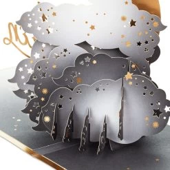 Hallmark Crescent Moon 3-D Pop-Up Halloween Card -Hallmark Toys Shop Crescent Moon and Bats 3D PopUp Halloween Card 1299IEH3001 05