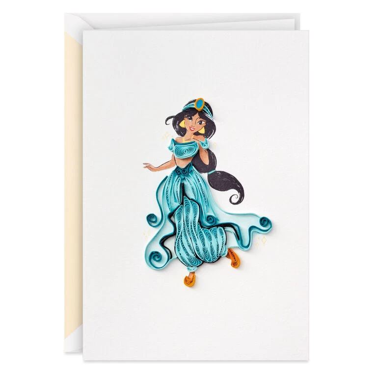 Hallmark Disney Princess Jasmine Magical Day Quilled Paper Handmade Card 3 Hallmark Disney Princess Jasmine Magical Day Quilled Paper Handmade Card