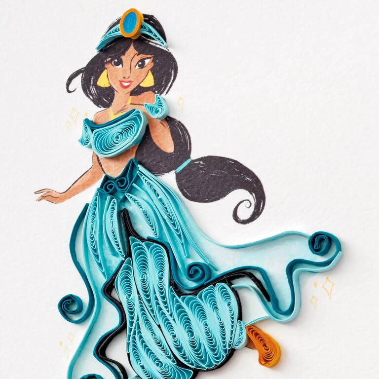 Hallmark Disney Princess Jasmine Magical Day Quilled Paper Handmade Card 6 Hallmark Disney Princess Jasmine Magical Day Quilled Paper Handmade Card - Image 4