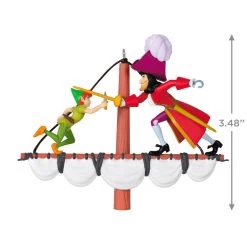 Hallmark Disney Peter Pan 70th Anniversary Swashbuckling Showdown Ornament -Hallmark Toys Shop Disney Peter Pan and Hook Keepsake Ornament 2499QXD6617 03