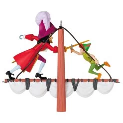 Hallmark Disney Peter Pan 70th Anniversary Swashbuckling Showdown Ornament -Hallmark Toys Shop Disney Peter Pan and Hook Keepsake Ornament 2499QXD6617 06