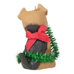 Hallmark Puppy Love Terrier 2023 Ornament -Hallmark Toys Shop Dog With Tinsel Keepsake Ornament 1599QXR8177 06