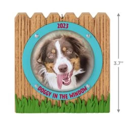Hallmark Doggy In The Window 2023 Photo Frame Ornament 10 Hallmark Doggy In The Window 2023 Photo Frame Ornament -Hallmark Toys Shop Doggy in Window Fence Picture Frame Keepsake Ornament 1599QGO2599 03