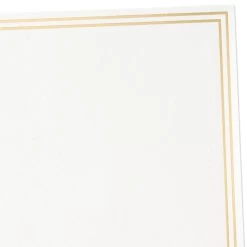 Hallmark Double Gold Border Stationery Set, Box Of 20 -Hallmark Toys Shop Double Gold Border Stationery Set 1499STN1135 02